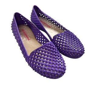 Skidders Women's Studded Flats Purple Slip On‎ Jelly Shoes Y2K Retro Size 6